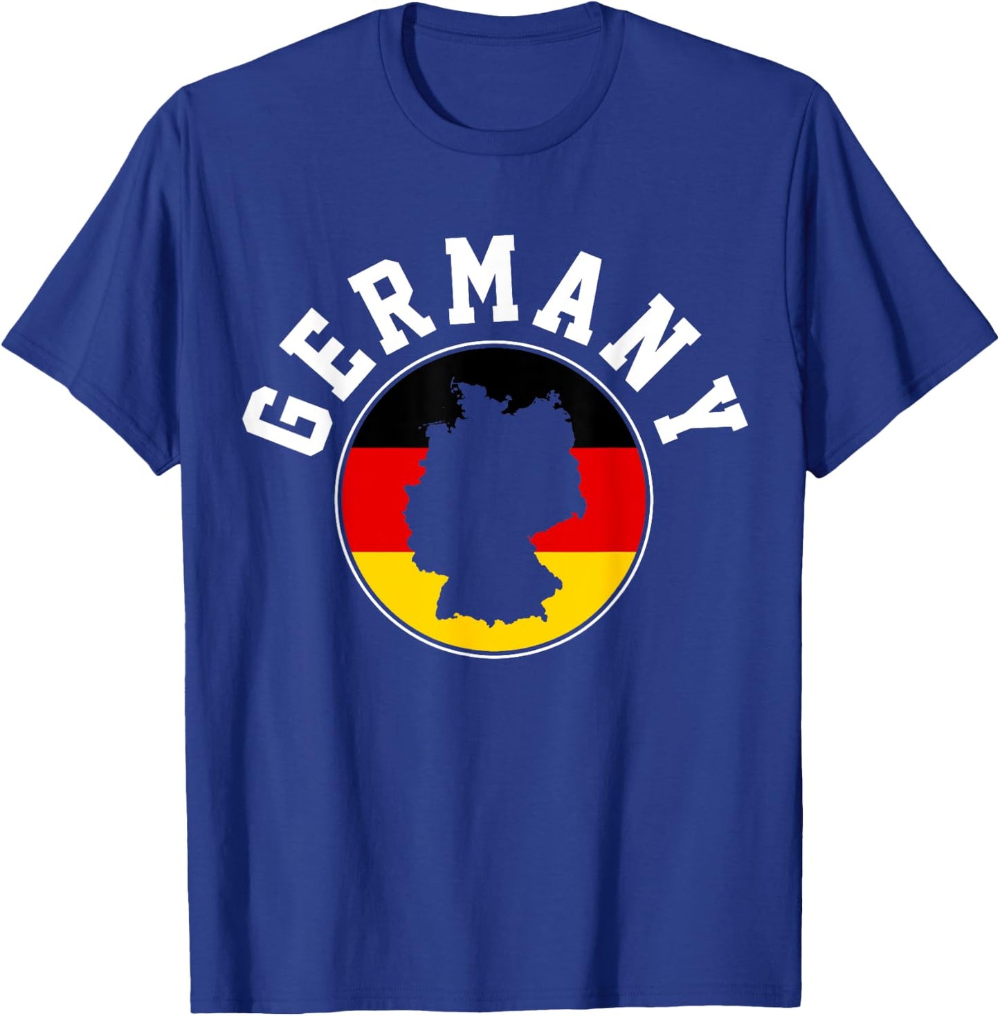 Germany German Flag Map Gift T-Shirt - T-Shirt | Royal