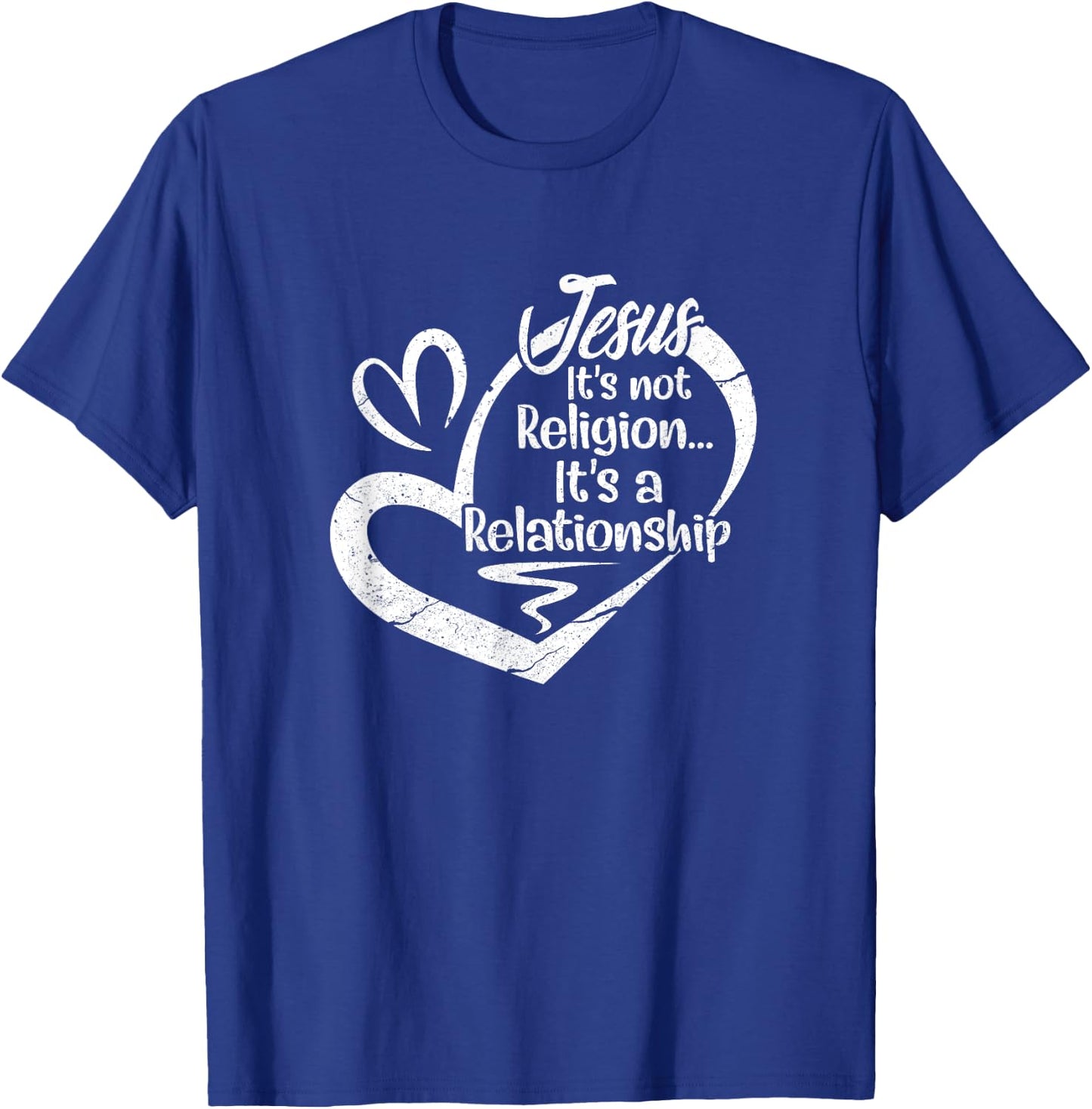 It's Not A Religion It's A Personal Relationship Christian T-Shirt - T-Shirt | Royal