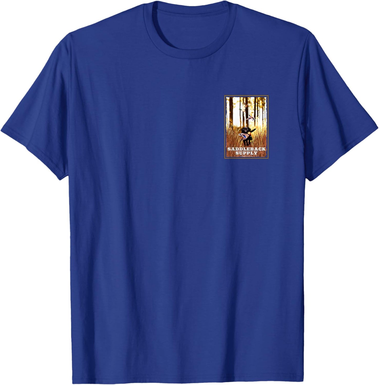 Saddleback Hunting Dog Logo Lightweight Graphic T-Shirt - T-Shirt | Royal