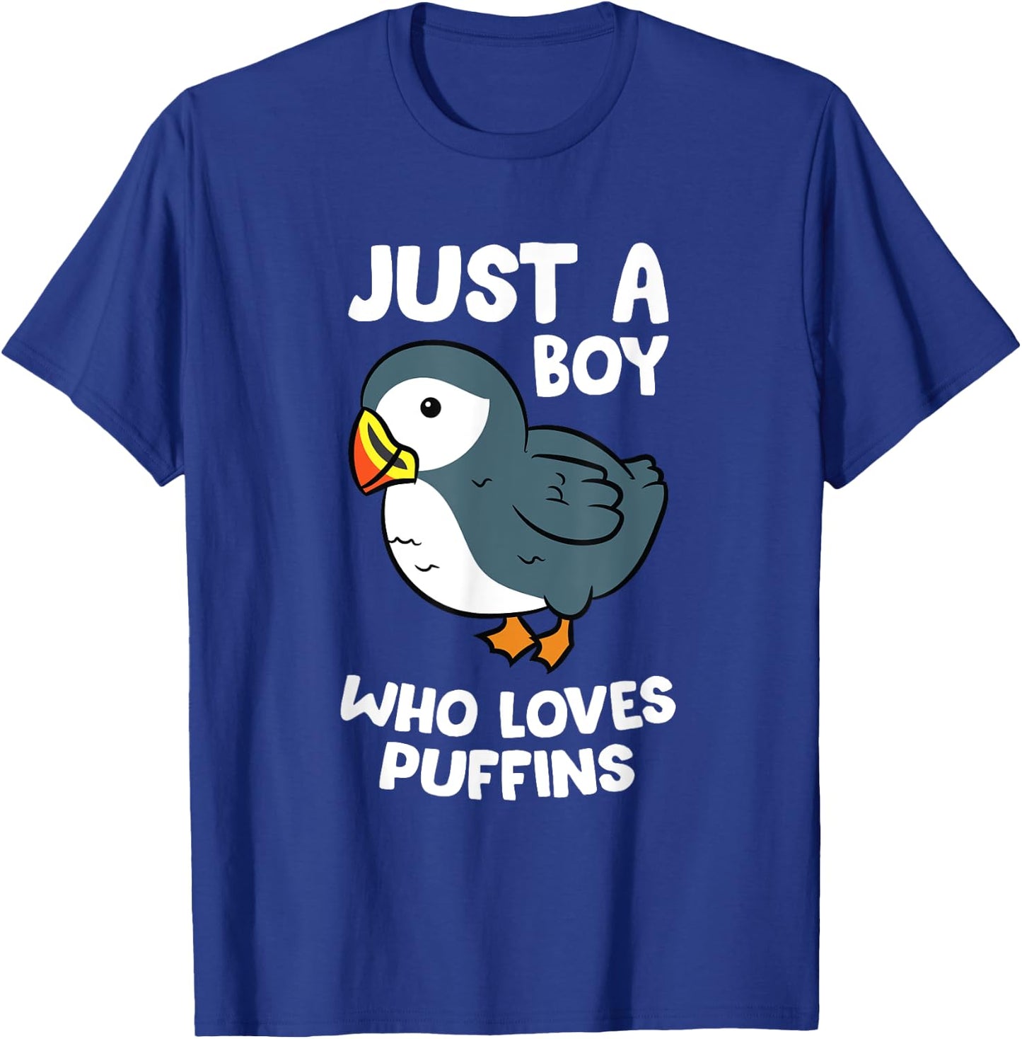 Just a Boy Who Loves Puffins Iceland Seabird Puffins T-Shirt - T-Shirt | Royal