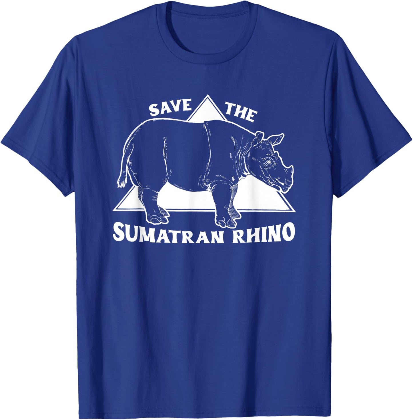 Save The Rhinos - Sumatran Rhino T-Shirt - T-Shirt | Royal