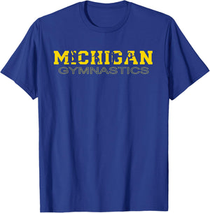 Michigan Gymnastics Girls Tumbling Gear Gymnast Dance T-Shirt - T-Shirt | Royal