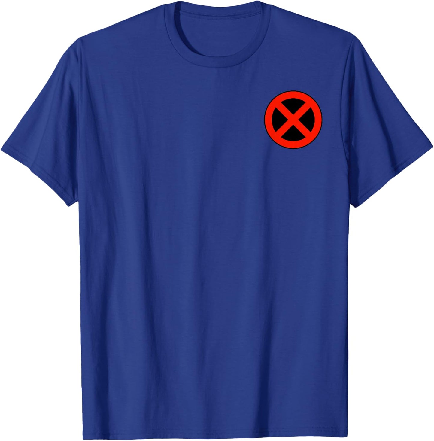 Marvel X-Men Small Pocket Size Classic X Logo T-Shirt - T-Shirt | Royal