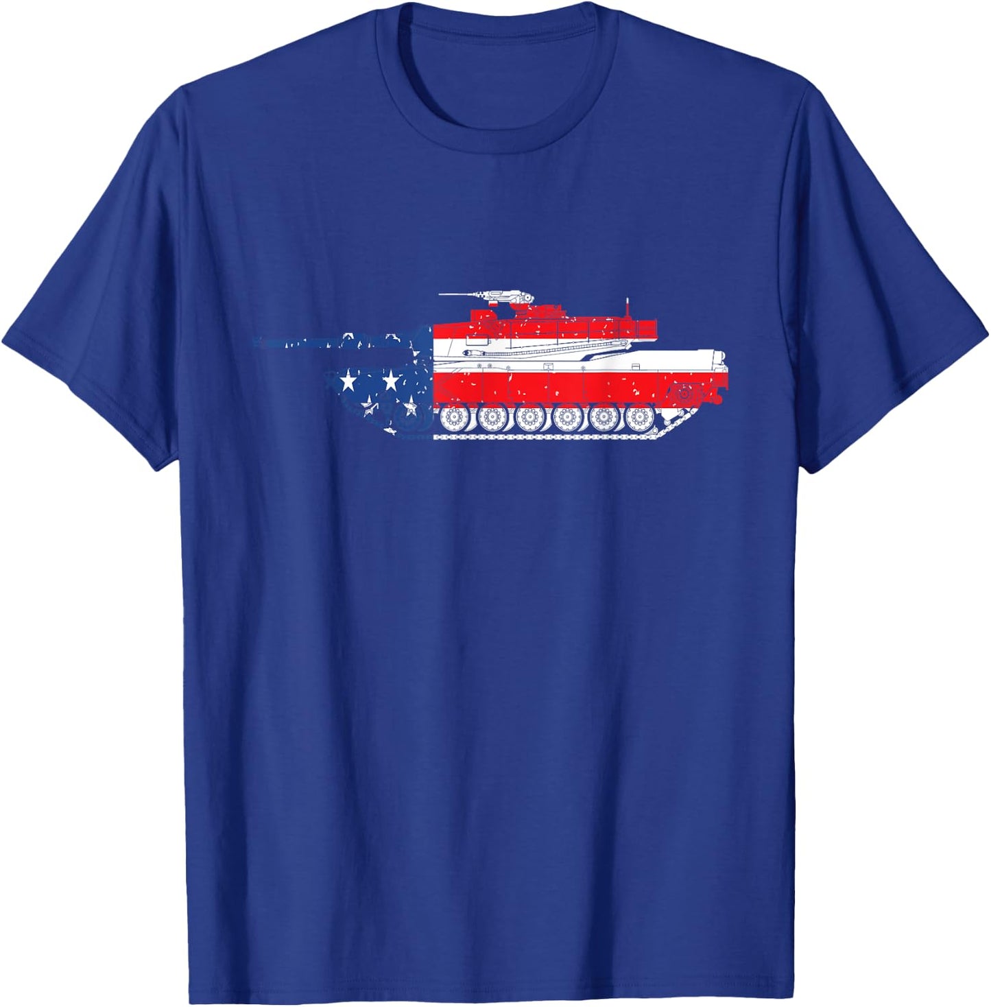 Army M1 Abrams Tank 4th Of July USA American Flag Men T-Shirt - T-Shirt | Royal