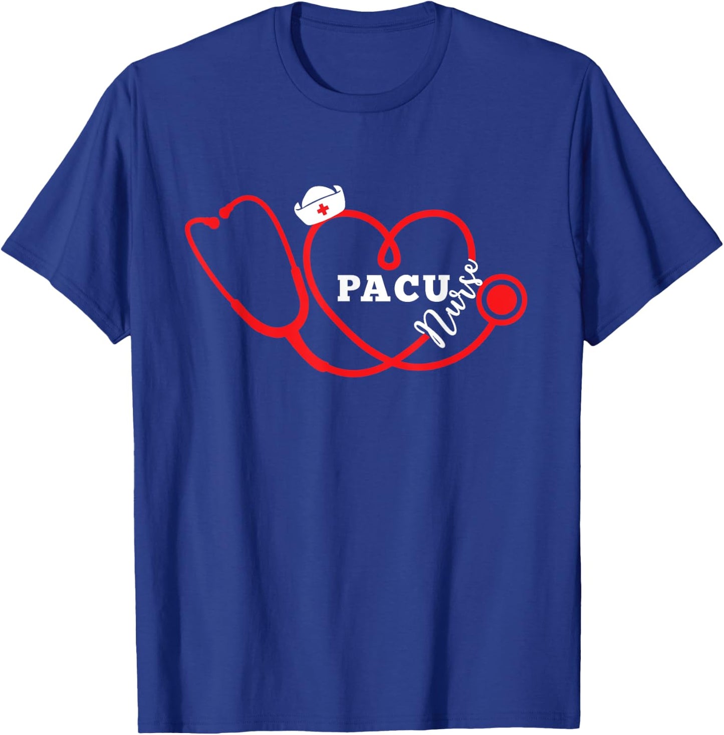 Valentine Heart PACU Nurse T shirt, Women's Day Gift T-Shirt - T-Shirt | Royal