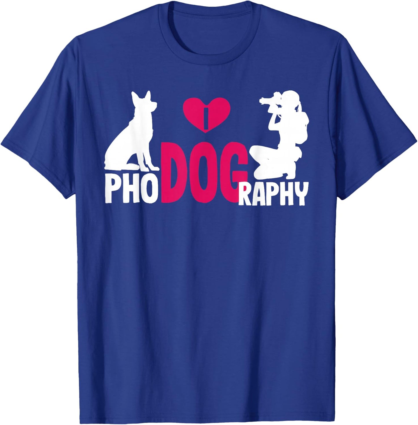 I Phodography Dog Photography Photographer Camera Photo Gift T-Shirt - T-Shirt | Royal