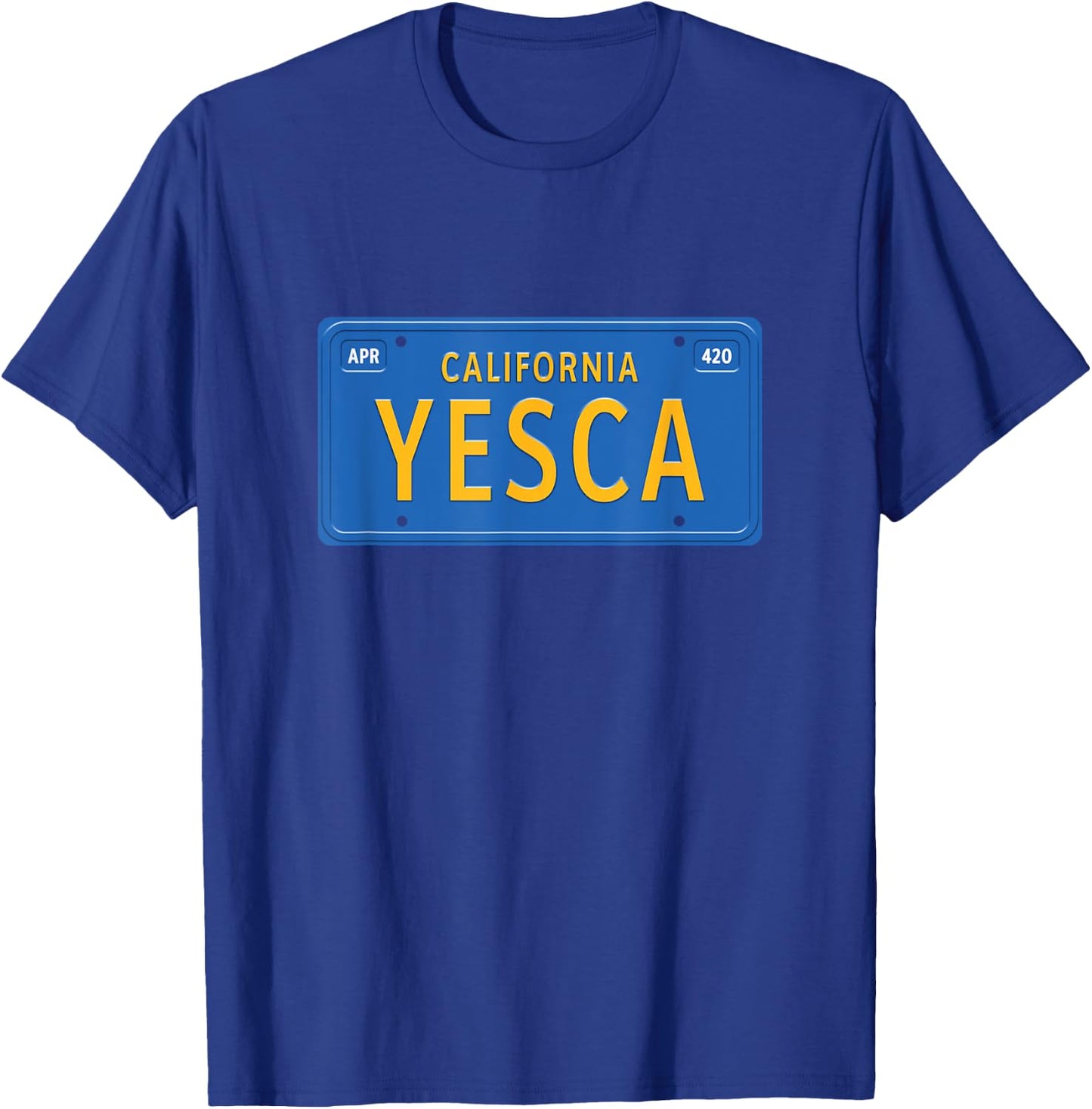 Yesca California Mota 420 Marijuana T-Shirt - T-Shirt | Royal