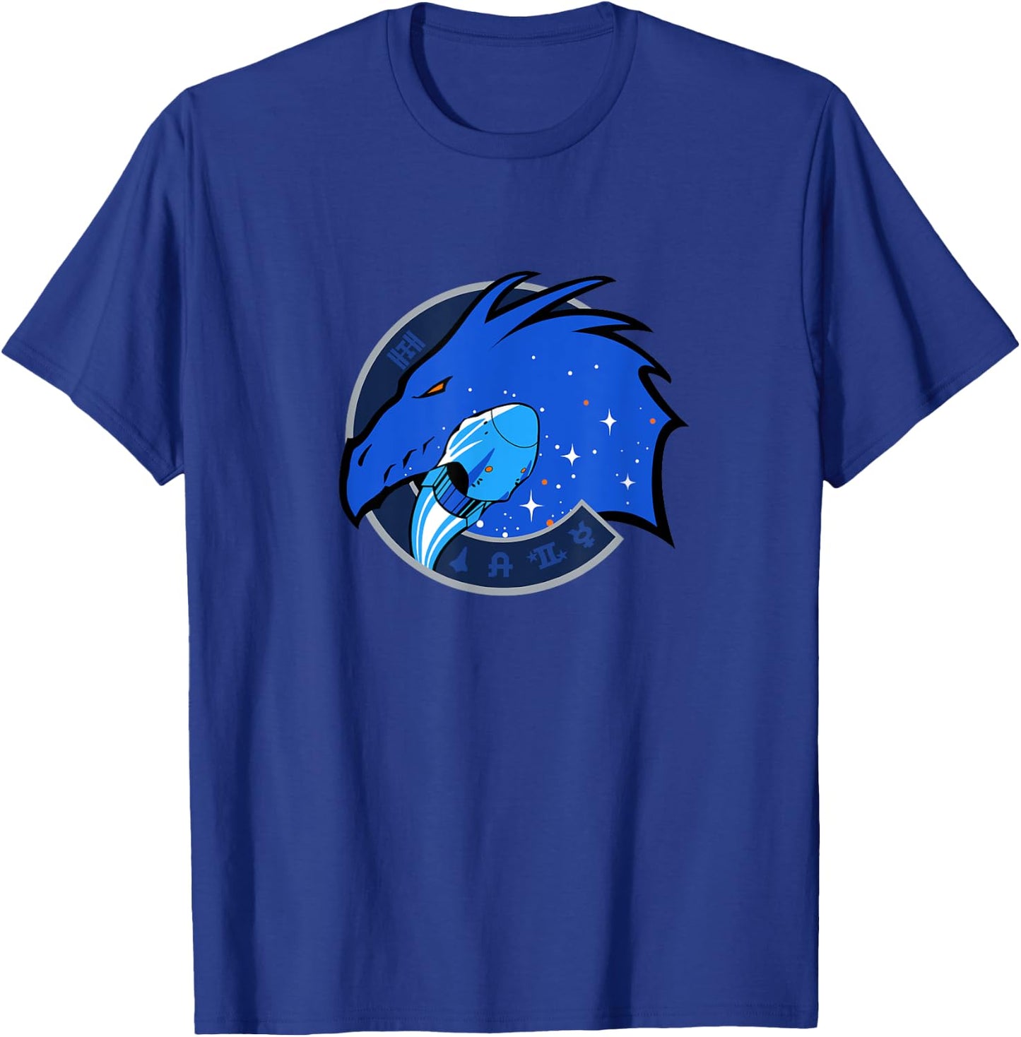 NASA Crew Dragon Space Station Mission T-Shirt - T-Shirt | Royal