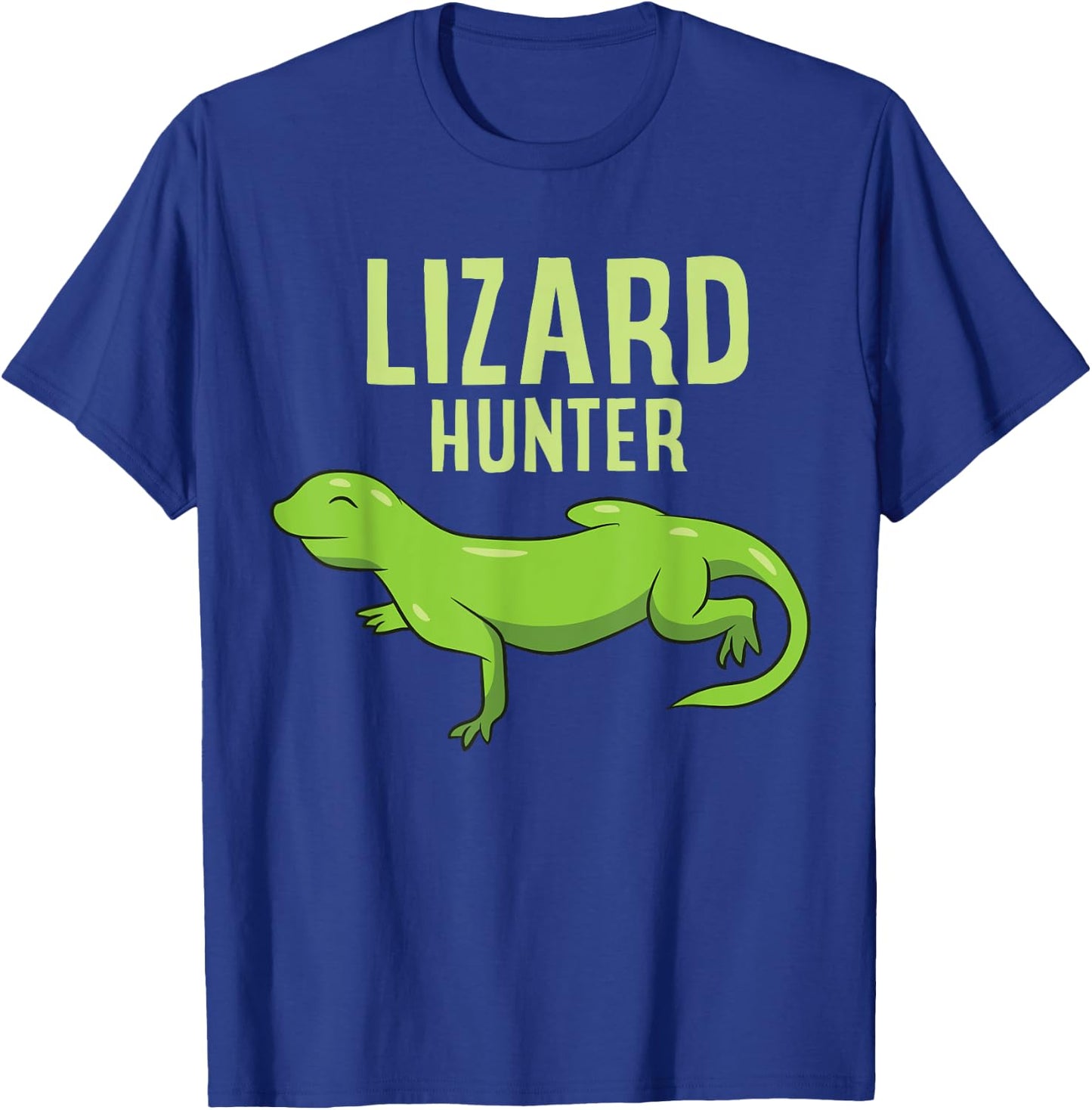 Funny Lizard Catcher Lizard Hunter T-Shirt - T-Shirt | Royal
