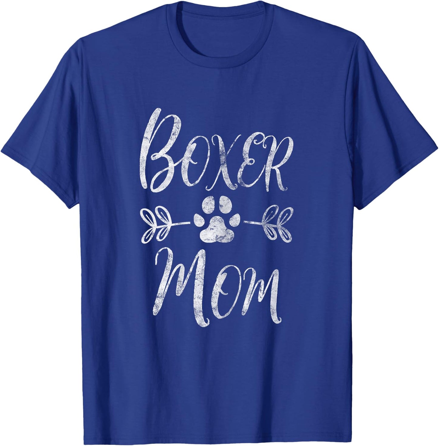 Boxer Mom Shirt Boxer Dog Lover Owner Funny Boxer Dog Mom Women T-Shirt - T-Shirt | Royal