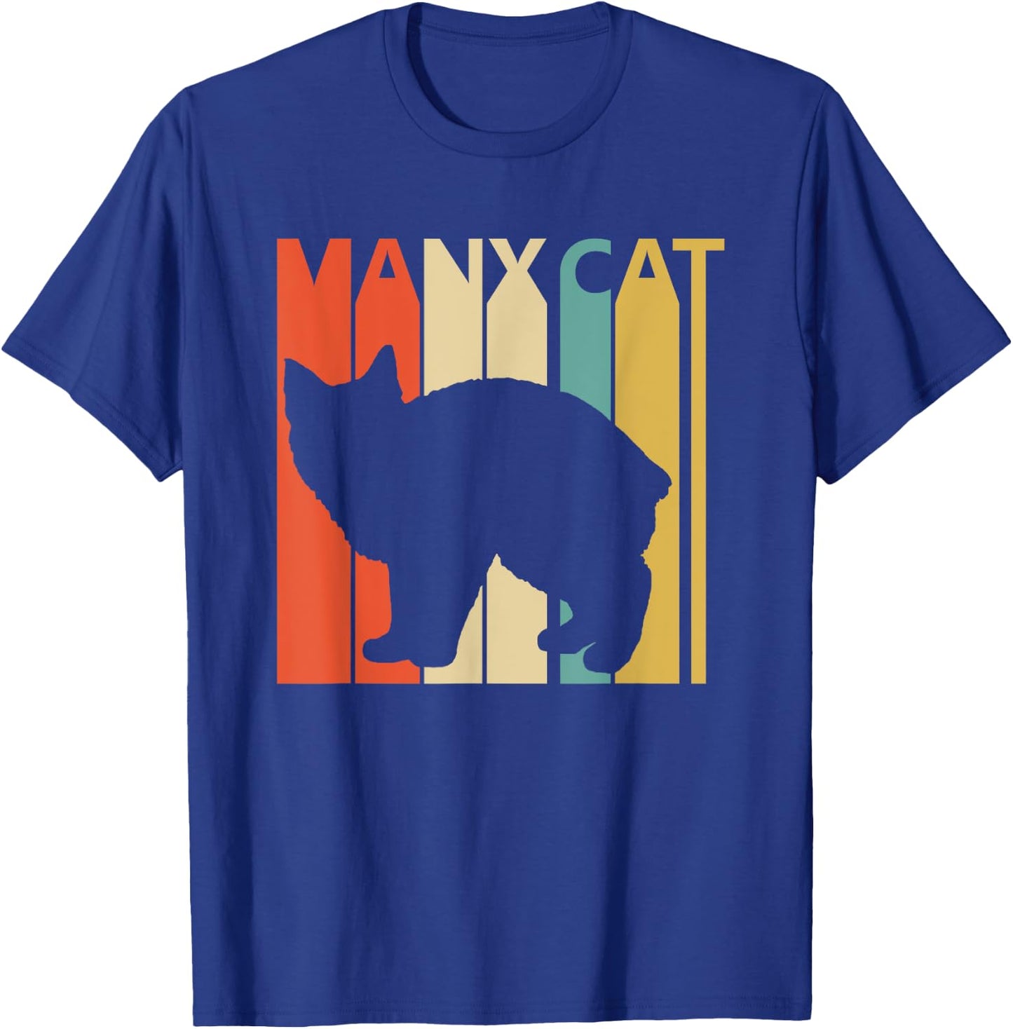 Vintage Manx Cat Cat T-Shirt - T-Shirt | Royal