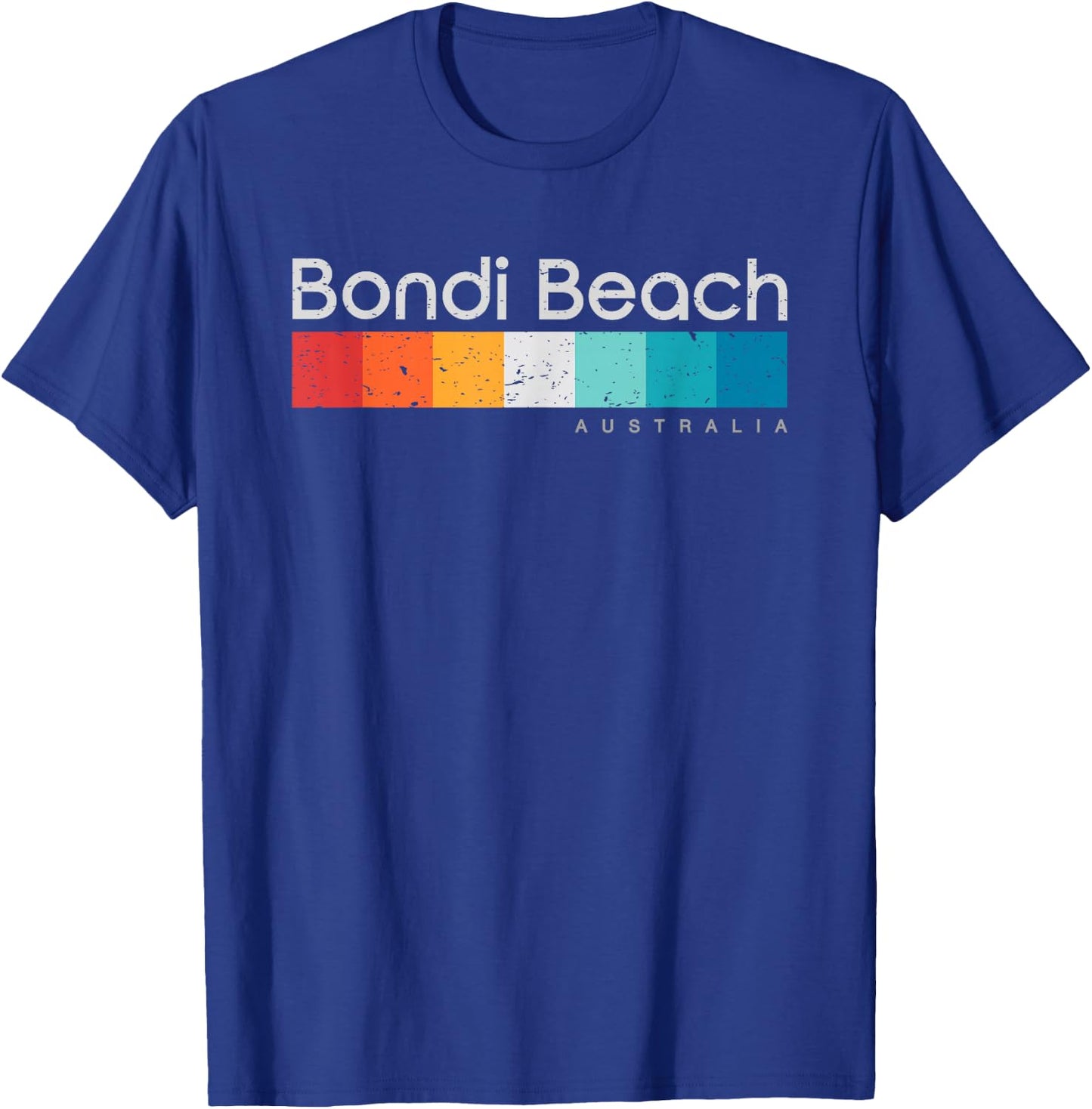 Bondi Beach Australia Retro Design T-Shirt - T-Shirt | Royal