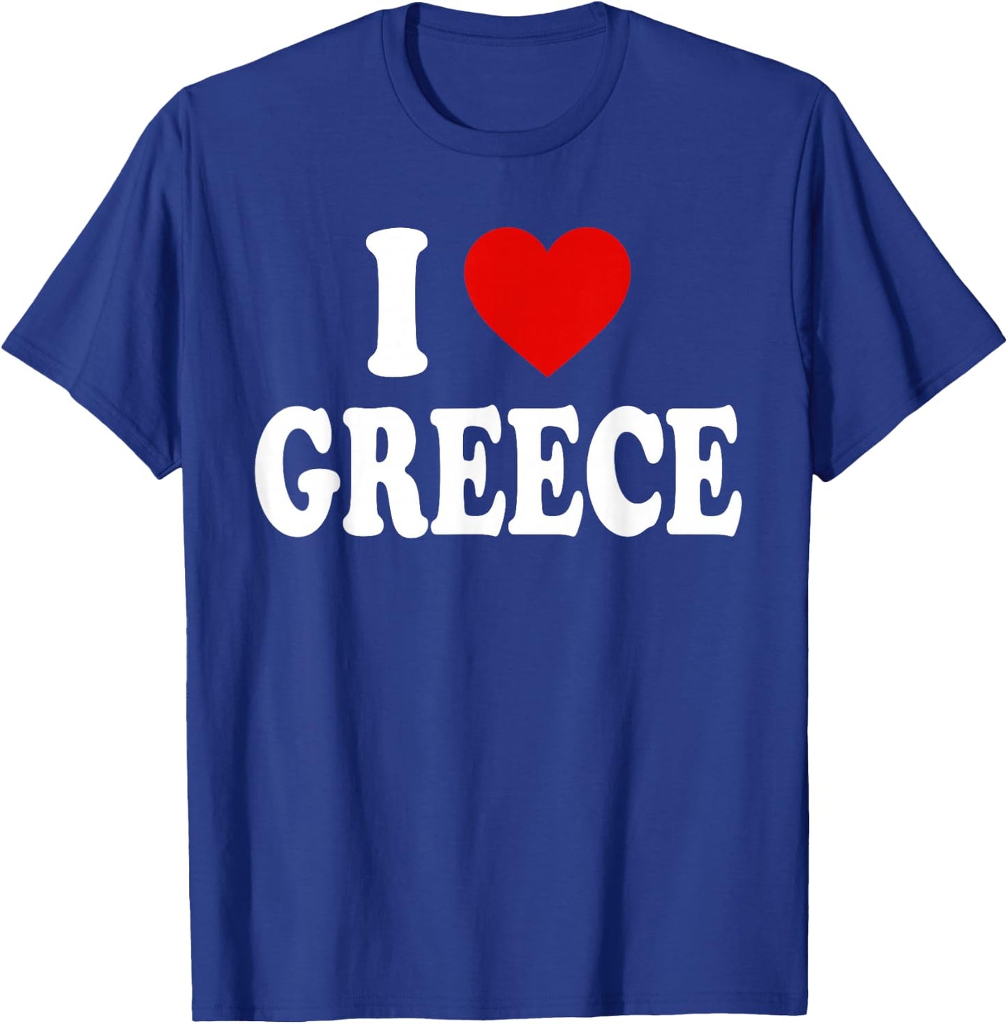 I Heart Love Greece T-Shirt - T-Shirt | Royal