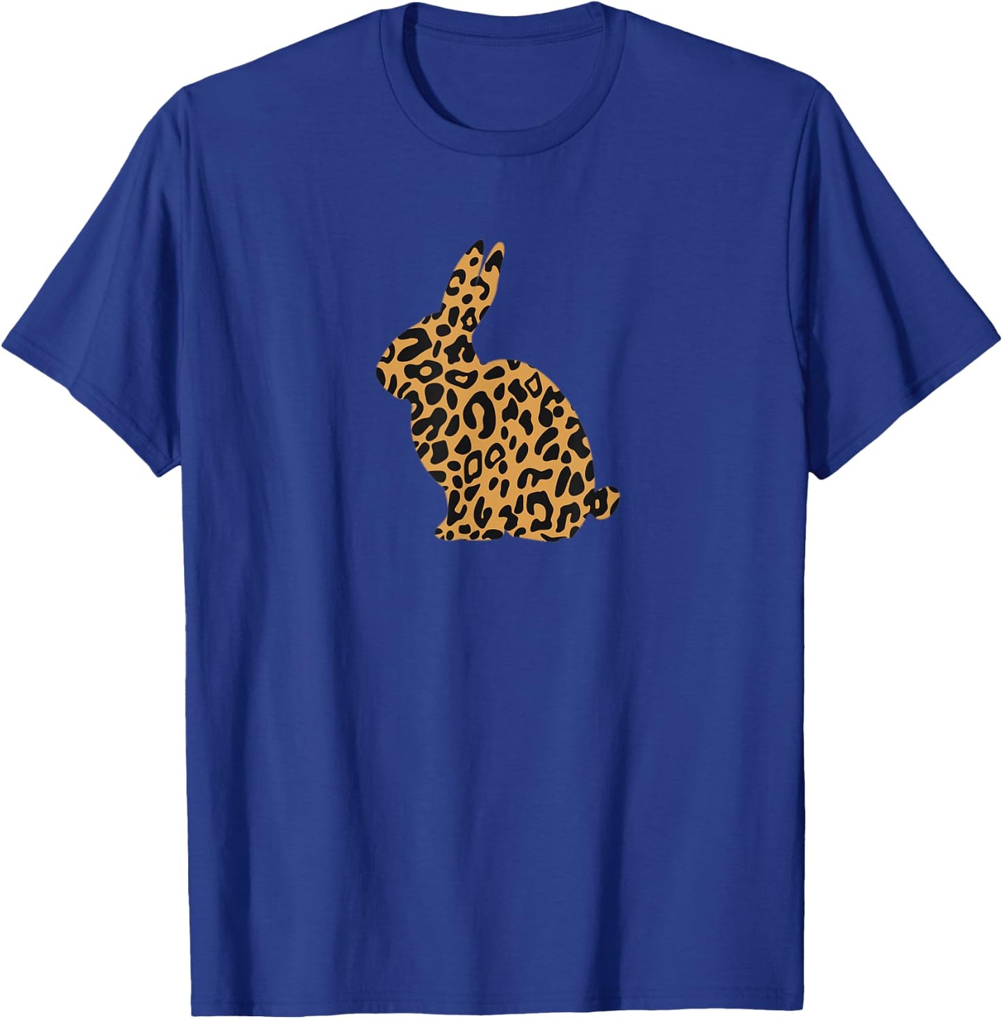 Bunny Leopard Cheetah Print Cute Rabbit Easter Gift T-Shirt - T-Shirt | Royal