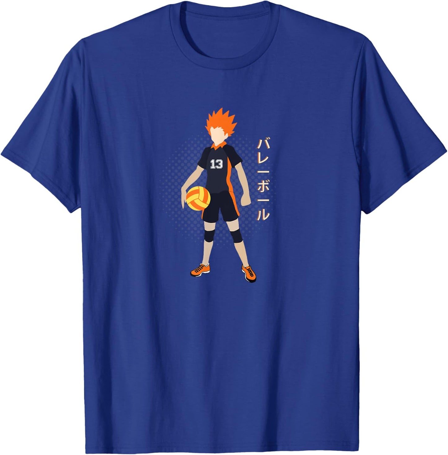 Anime merch Japanese Number 13 Anime Volleyball T-Shirt - T-Shirt | Royal