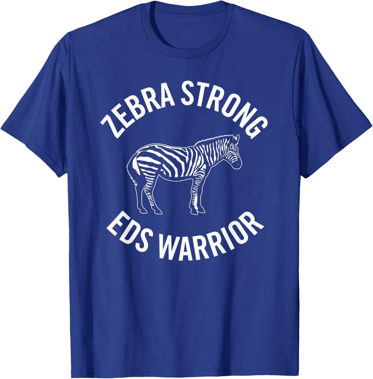 Zebra Strong EDS Warrior - Ehler Danlos Syndrome T-Shirt - T-Shirt | Royal