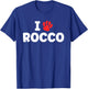 Dog Name Rocco Paw Love Cute Pet Owner Puppy Named Rocco T-Shirt - T-Shirt | Royal