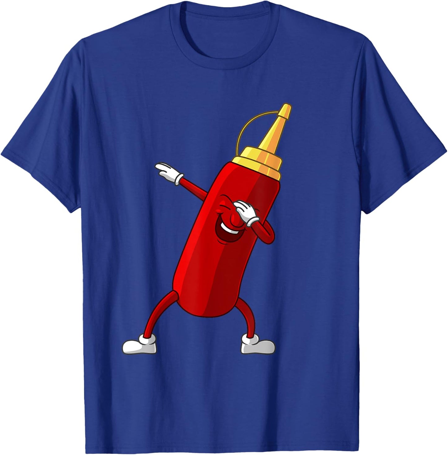 Funny Dabbing Ketchup Lover Gift Kids Boy Cute Condiment T-Shirt - T-Shirt | Royal