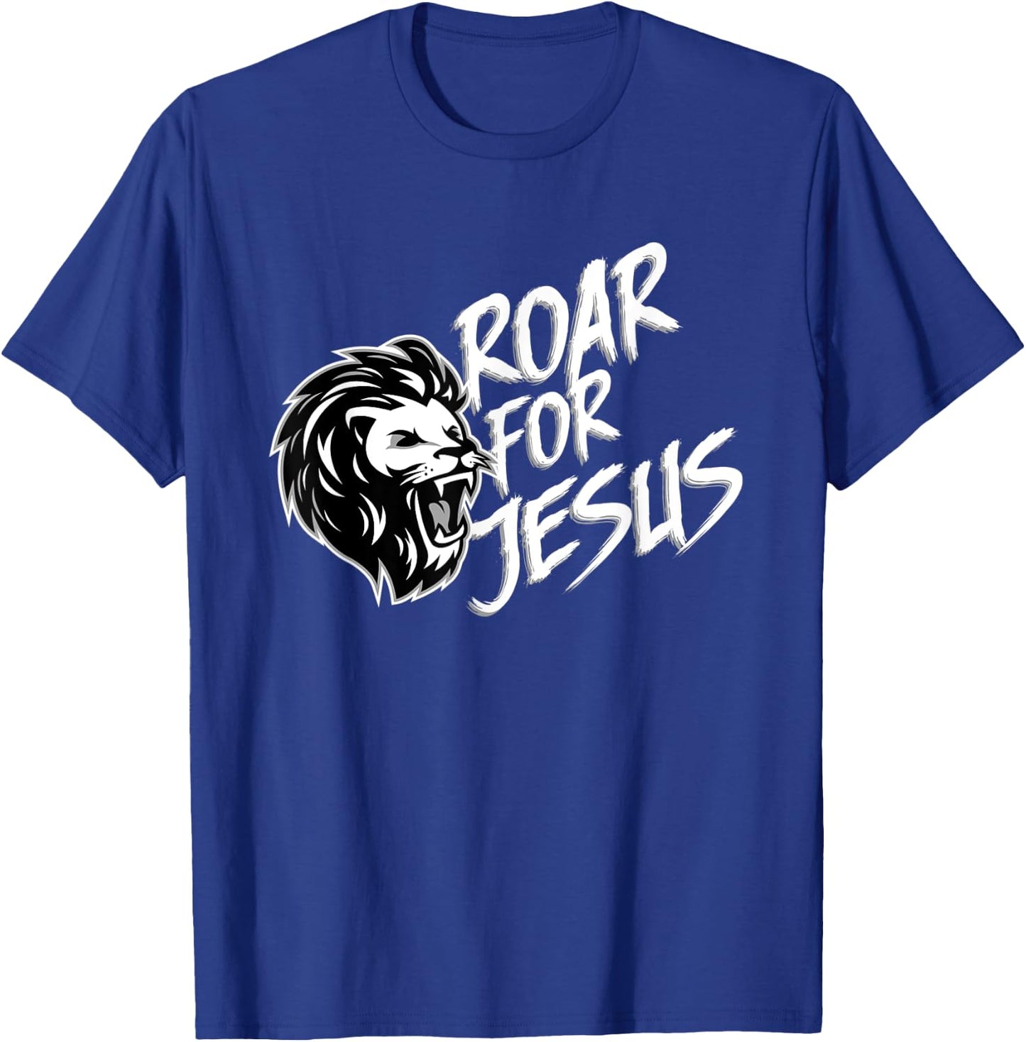 Roar For Jesus Funny Lion VBS Christian Gift Men Women Kids T-Shirt - T-Shirt | Royal