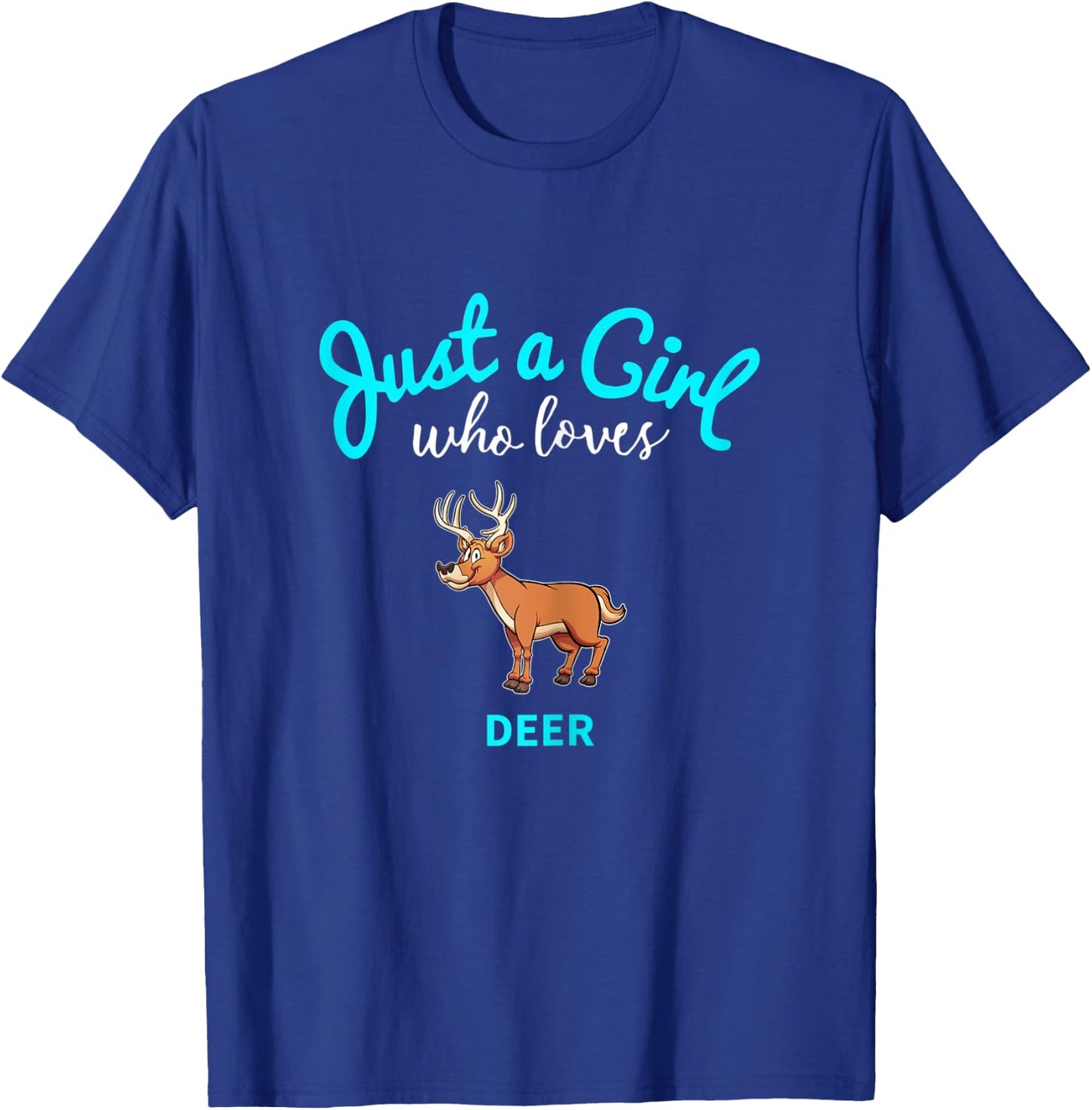 Deer Shirt for Girls | Kids Deer T-Shirt - T-Shirt | Royal