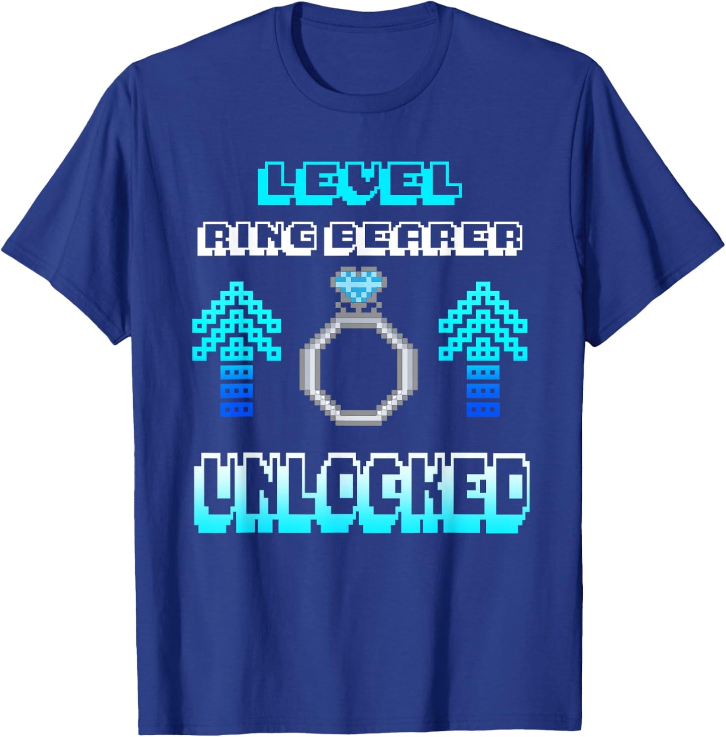 Level Ring Wedding Bearer Unlocked Boys Security Kids Gift T-Shirt - T-Shirt | Royal