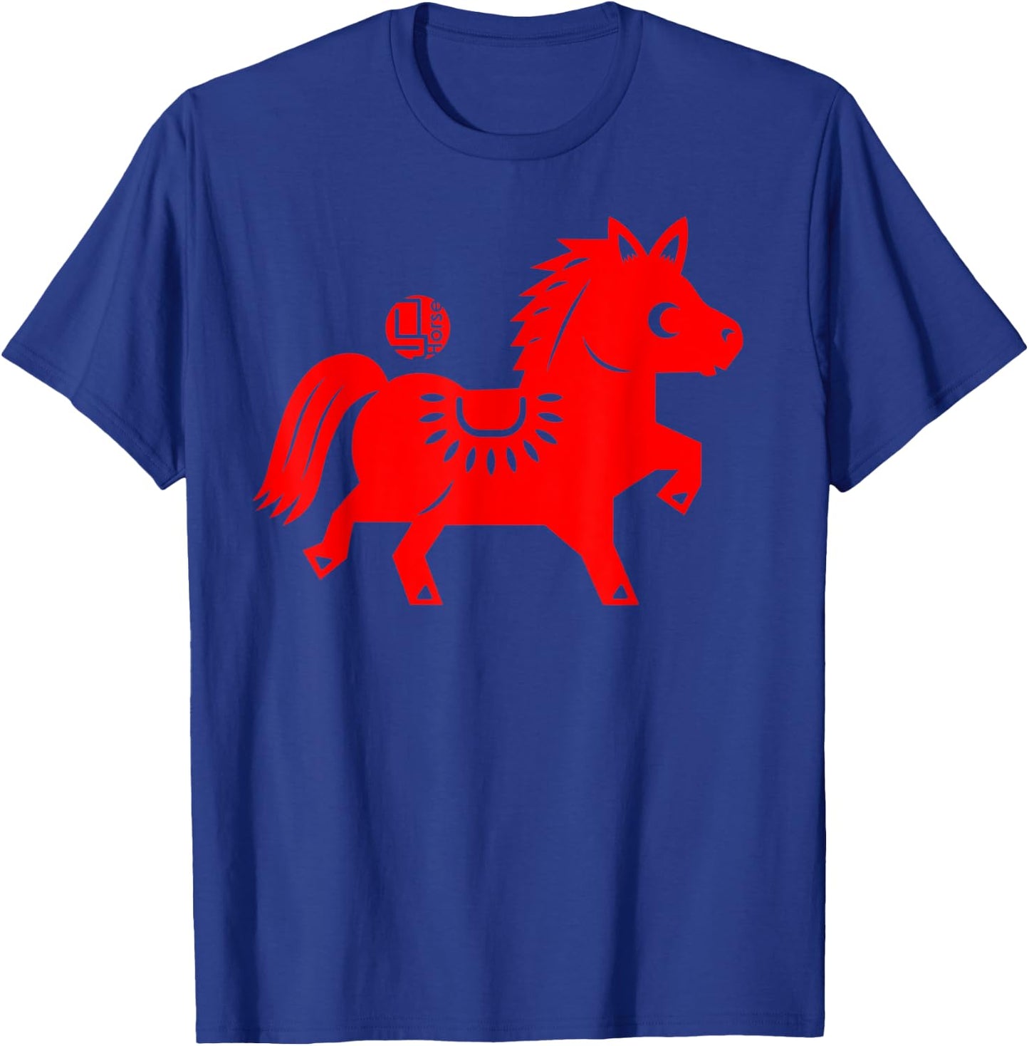 Year of The Horse Chinese Zodiac Lunar New Year Graphic Gift T-Shirt - T-Shirt | Royal
