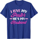 I Love My Pastor He's My Husband Funny Pastor's Wife T-Shirt - T-Shirt | Royal