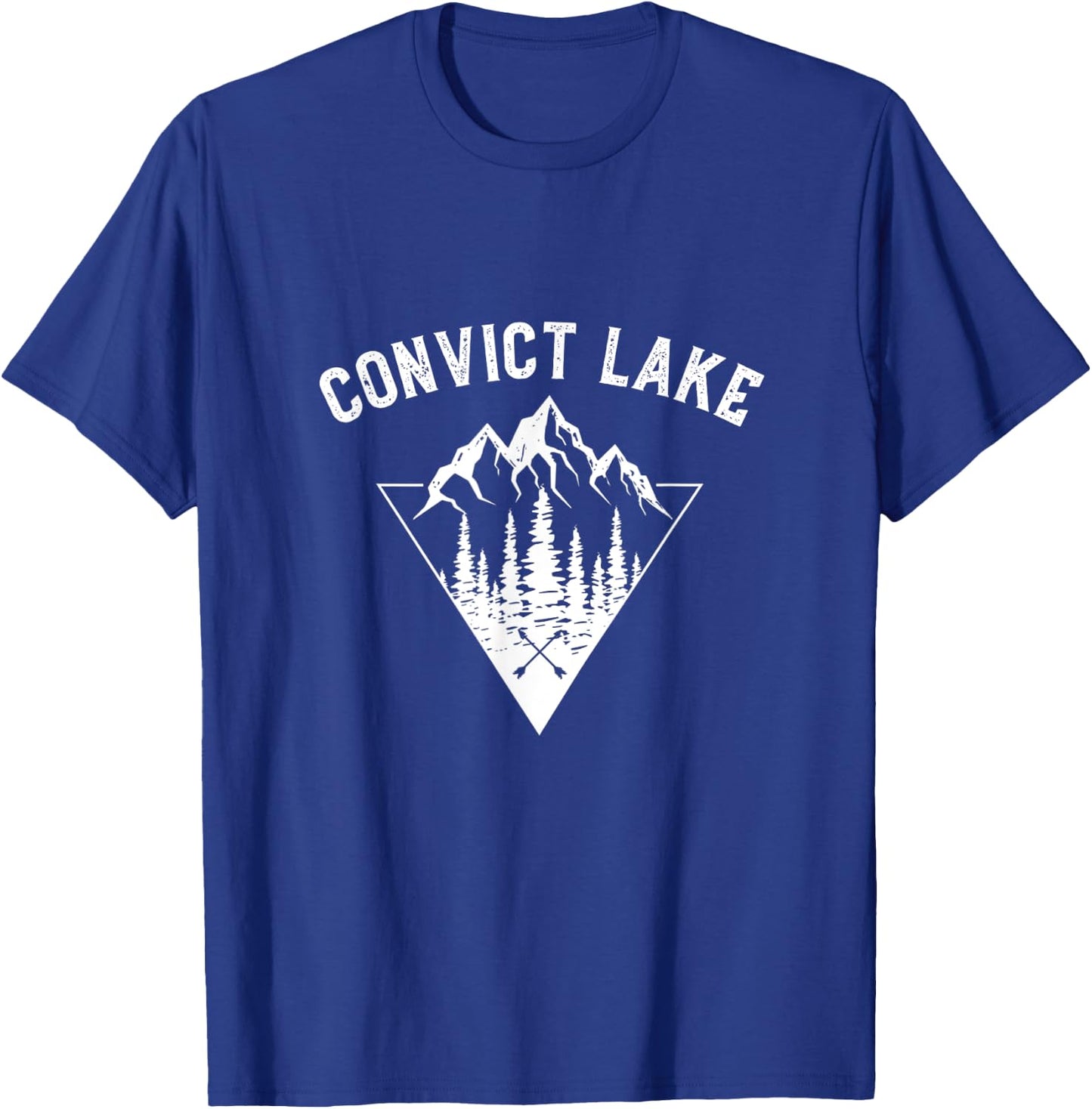 Convict Lake CA California Travel Fishing Camping Souvenir T-Shirt - T-Shirt | Royal