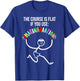 Cross Country Meme The Course is Flat Funny Stick Runner T-Shirt - T-Shirt | Royal