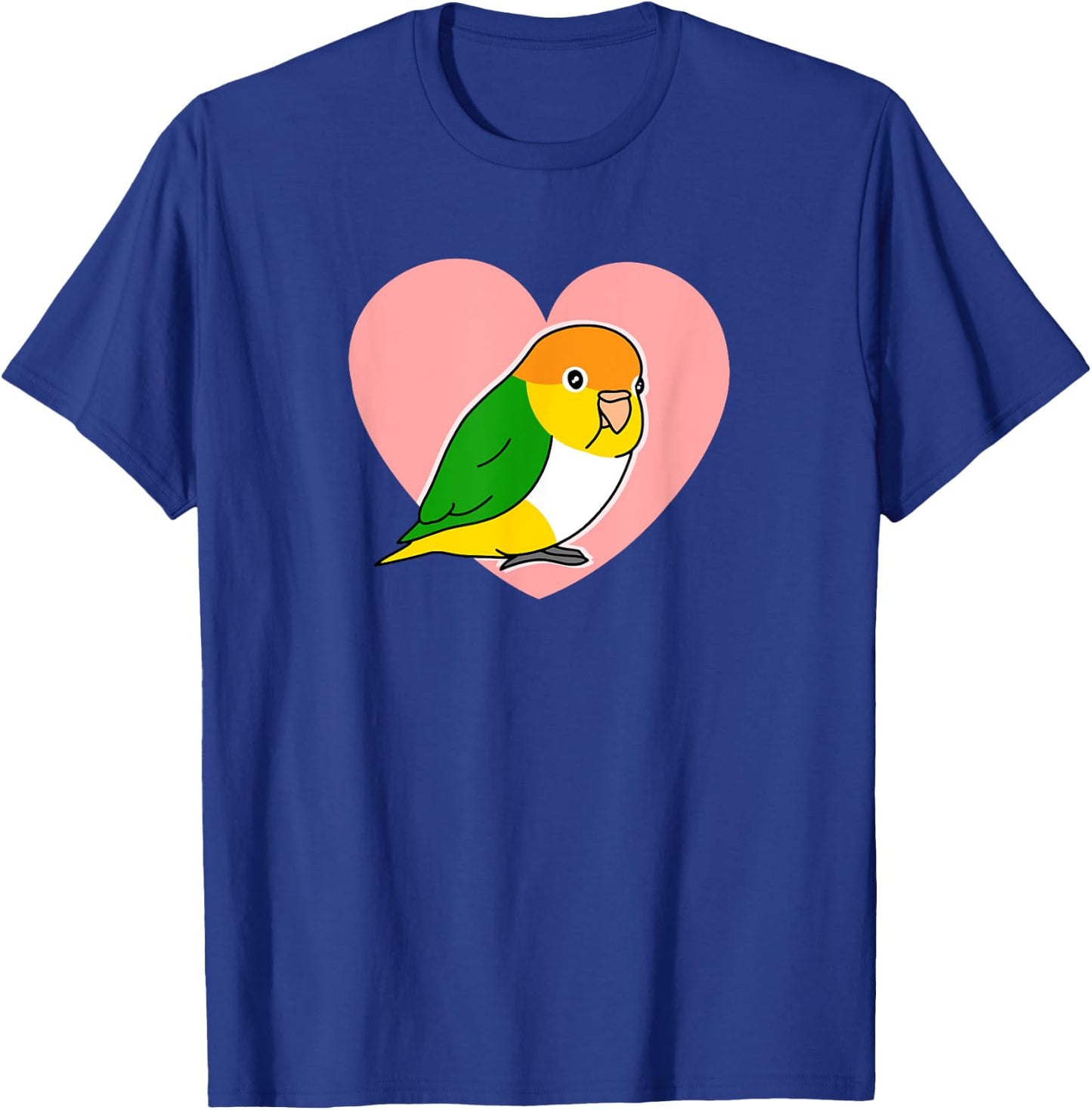 Chubby Rust Cap Parrot Love Heart Parrot Kawaii Birb T-Shirt - T-Shirt | Royal
