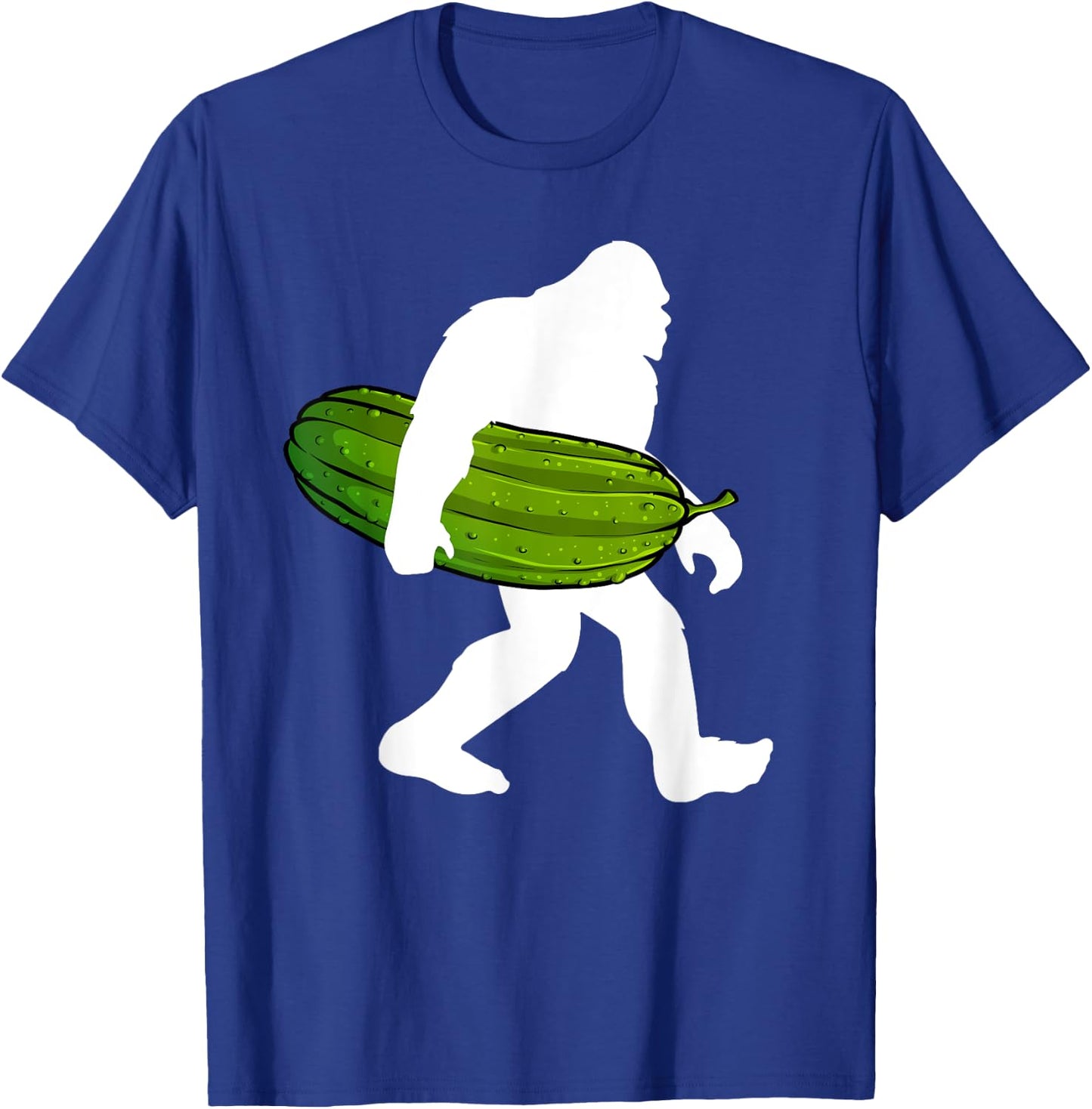 Pickle Art Women Kids Bigfoot Cucumber Pickle Lover T-Shirt - T-Shirt | Royal