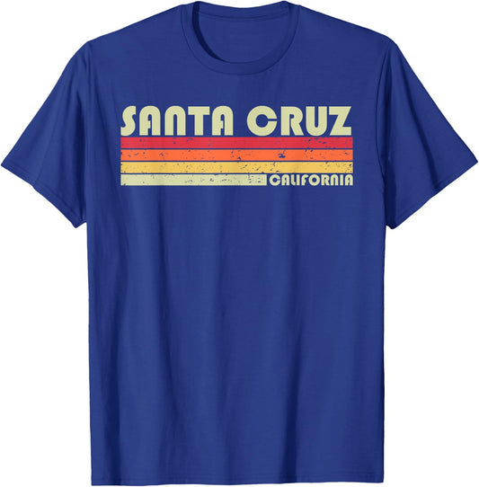 SANTA CRUZ CA CALIFORNIA Funny City Home Roots Gift Retro T-Shirt - T-Shirt | Royal