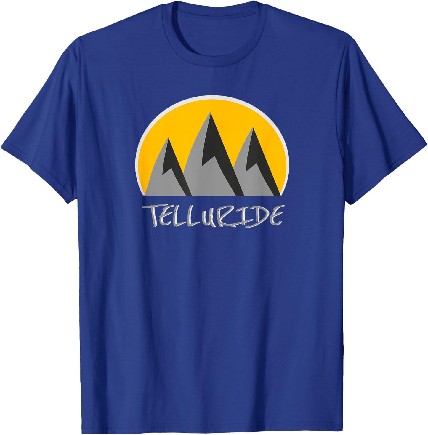 Telluride, Colorado Snow Ski & Outdoor Paradise. Telluride T-Shirt - T-Shirt | Royal