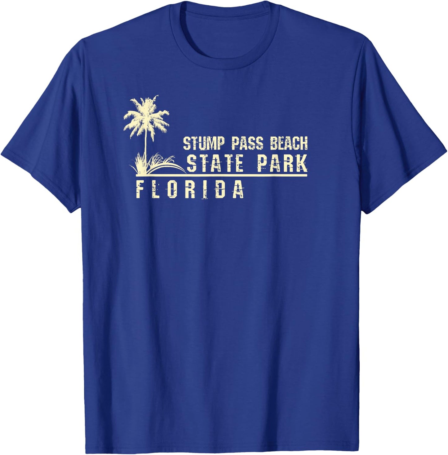 Florida Souvenir Gift Stump Pass Beach State Park T-Shirt - T-Shirt | Royal