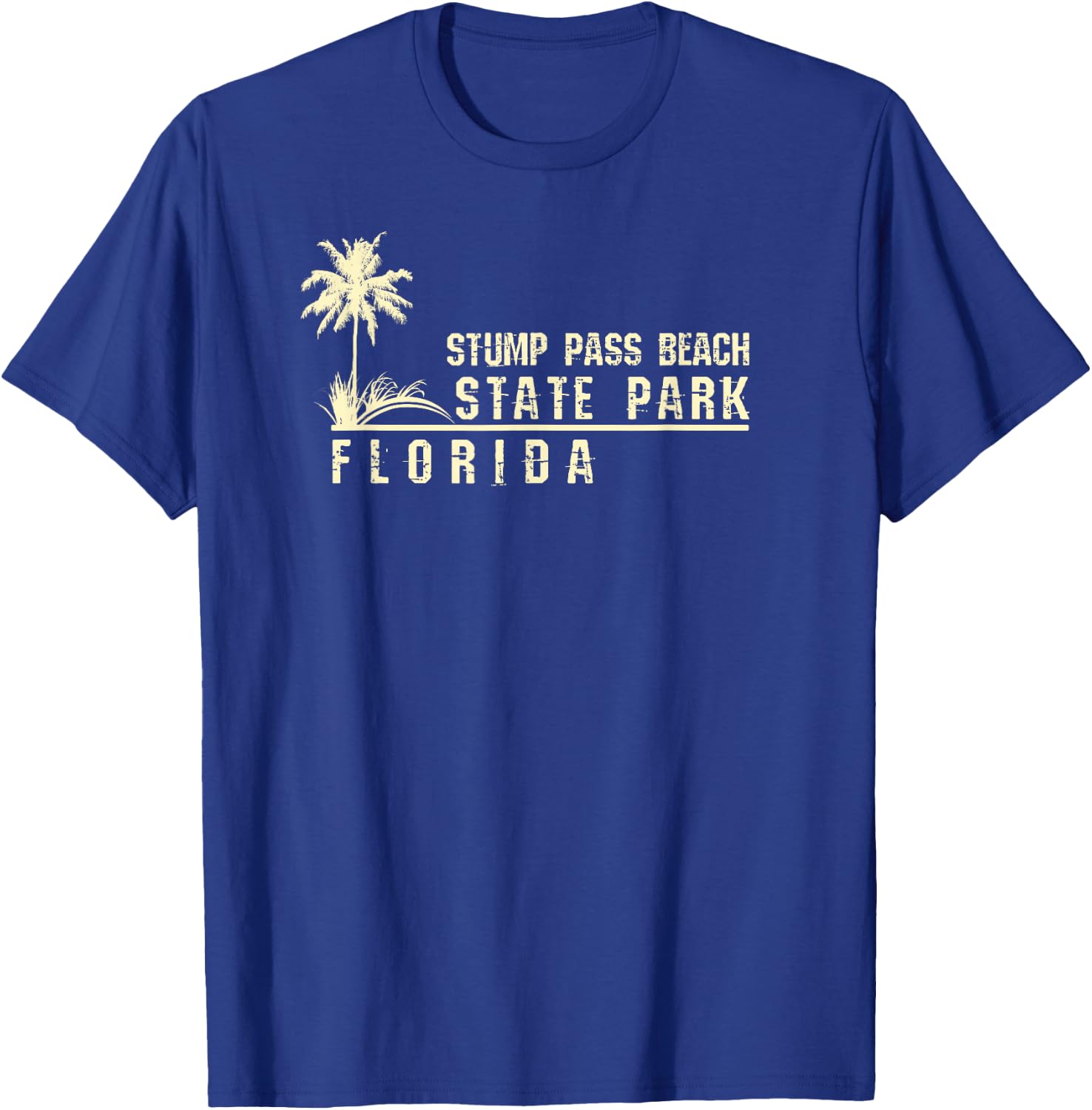 Florida Souvenir Gift Stump Pass Beach State Park T-Shirt - T-Shirt | Royal