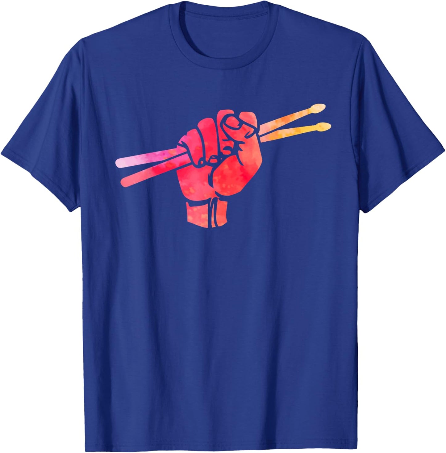 Joyouse Urban Style Black Drumsticks Gift Fist Drum T-Shirt - T-Shirt | Royal