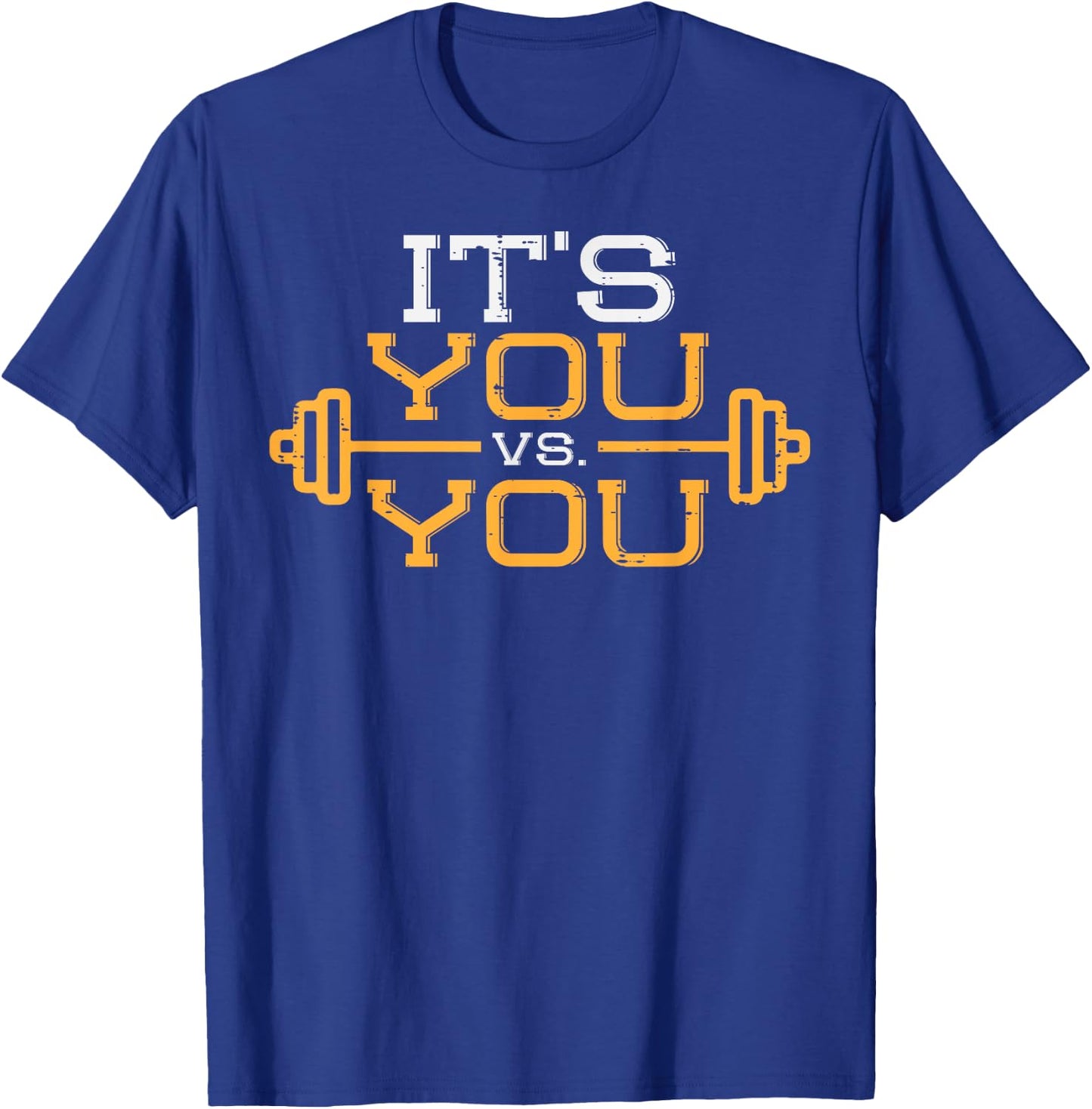 Its Vs You Workout Gym Workout Motivation Fitness Men Women T-Shirt - T-Shirt | Royal
