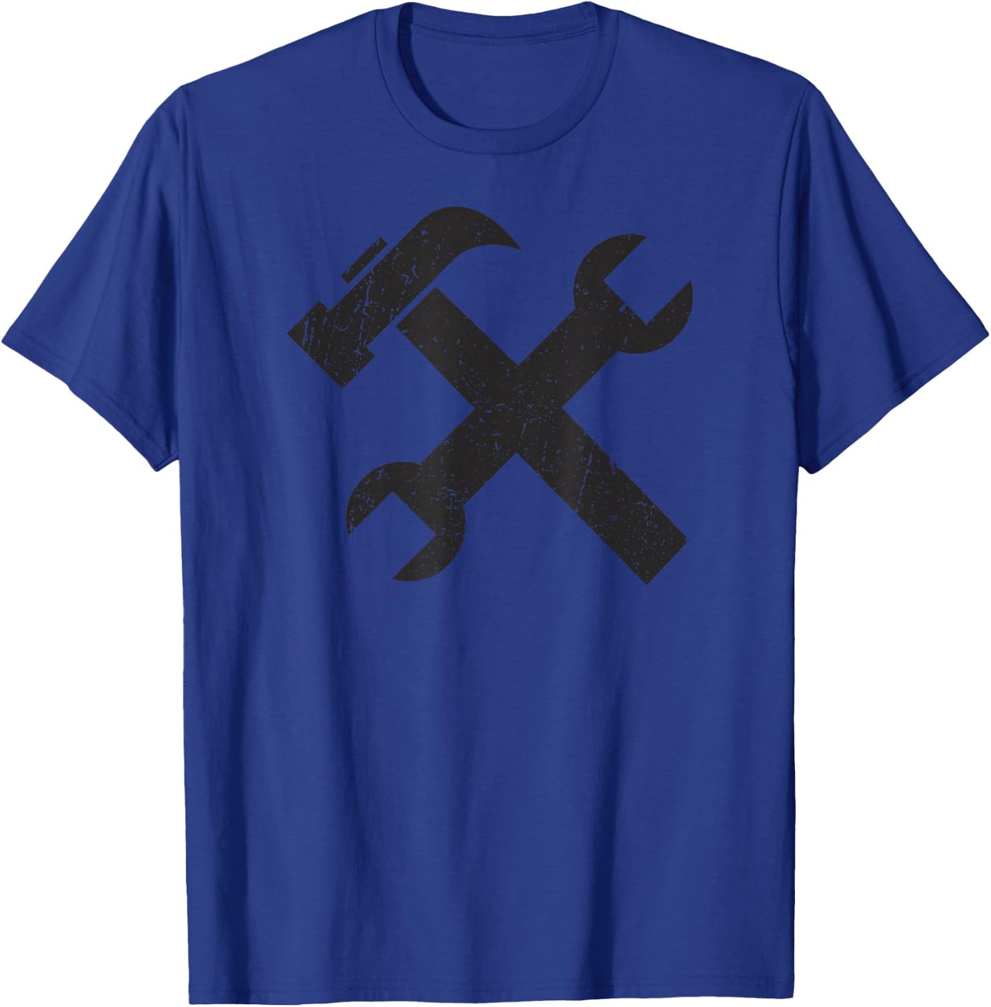 Handyman Hammer And Wrench T-Shirt - T-Shirt | Royal