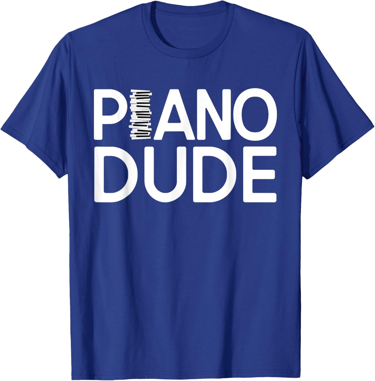 Funny Band Member Piano Dude Musician Guy Lover T-Shirt - T-Shirt | Royal