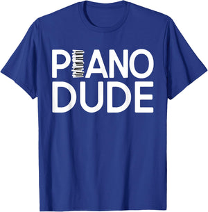 Funny Band Member Piano Dude Musician Guy Lover T-Shirt - T-Shirt | Royal