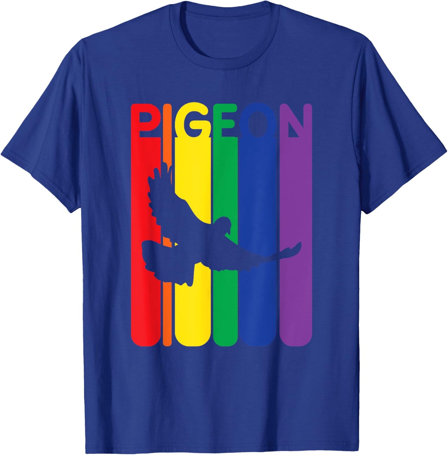 Pigeon Enthusiast Colorful Bird Lover Gift T-Shirt - T-Shirt | Royal