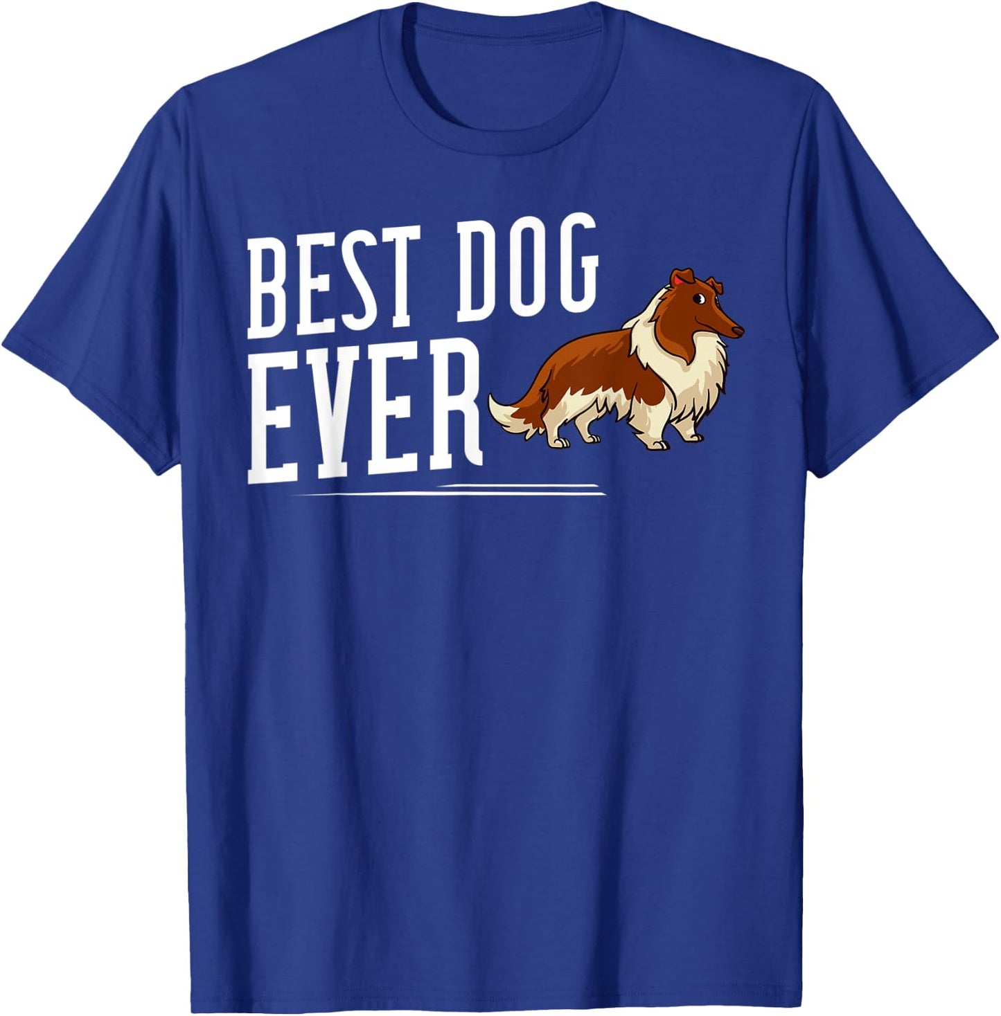 Rough Collie Dog Puppies Owner Lover Men Women Kids T-Shirt - T-Shirt | Royal