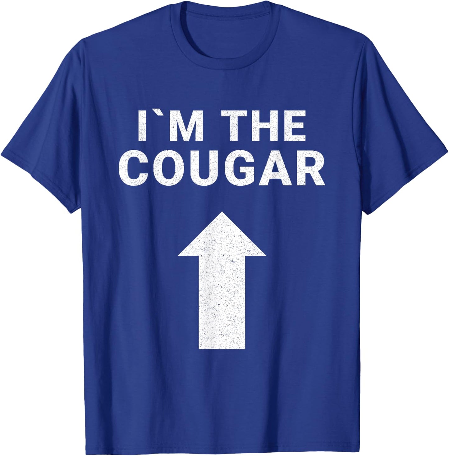 I´m with the Cougar Humor Halloween Birthday Gift T-Shirt - T-Shirt | Royal