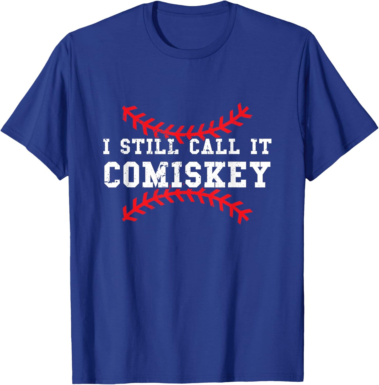 I Still Call It Comiskey Vintage Baseball T-Shirt - T-Shirt | Royal