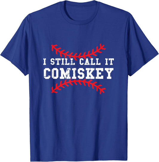 I Still Call It Comiskey Vintage Baseball T-Shirt - T-Shirt | Royal