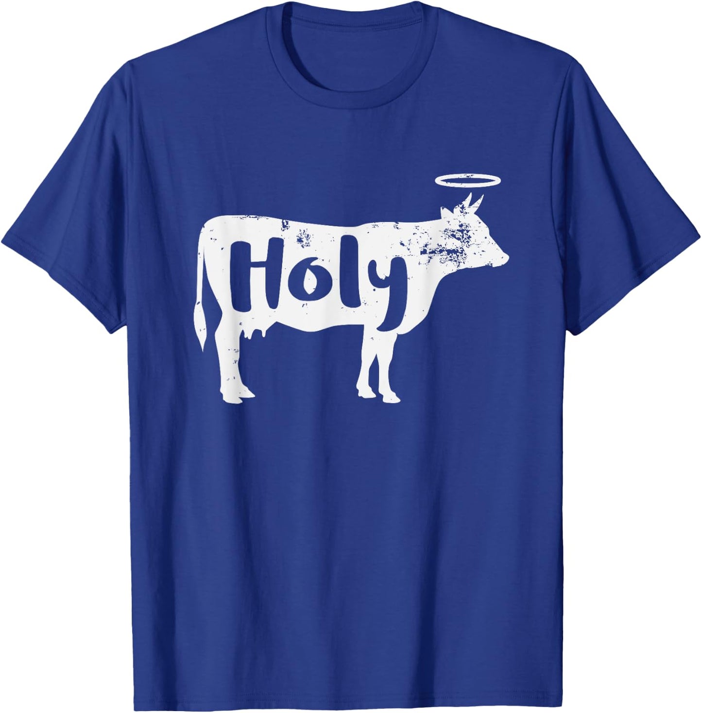 Holy Cow Funny Dairy Farmer Midwest Pride T-Shirt - T-Shirt | Royal