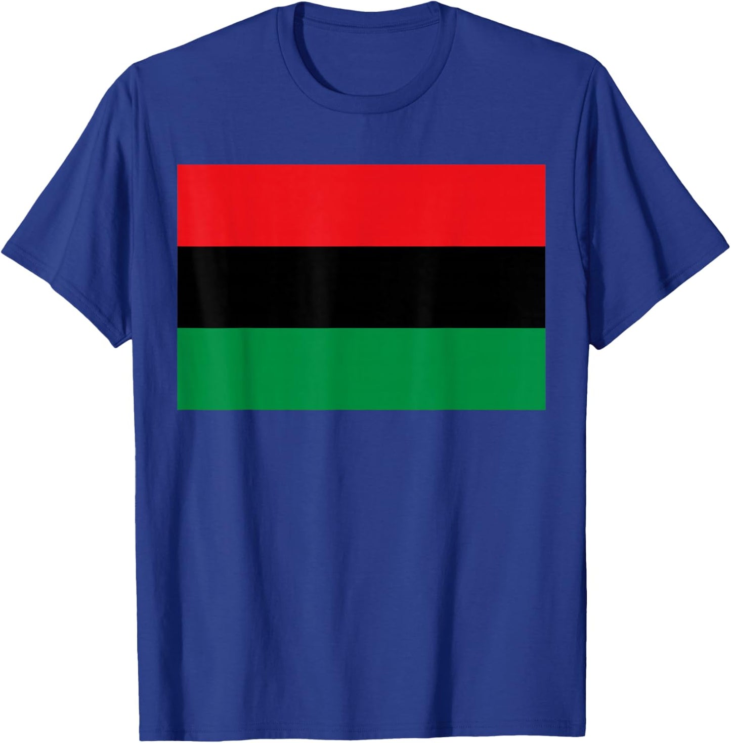 Pan African UNIA Flag Map Continent Black History Month Gift T-Shirt - T-Shirt | Royal
