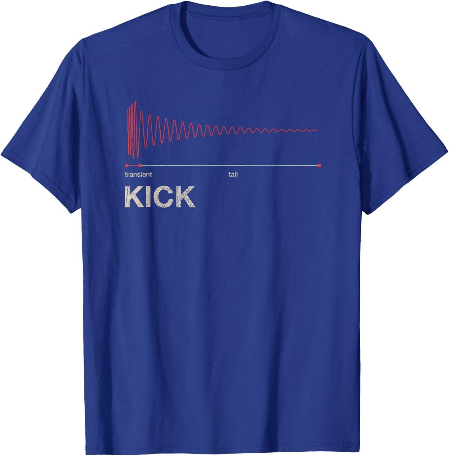 Kick Snare DAW Producer Studio Audio Wave Gear VST Synth T-Shirt - T-Shirt | Royal