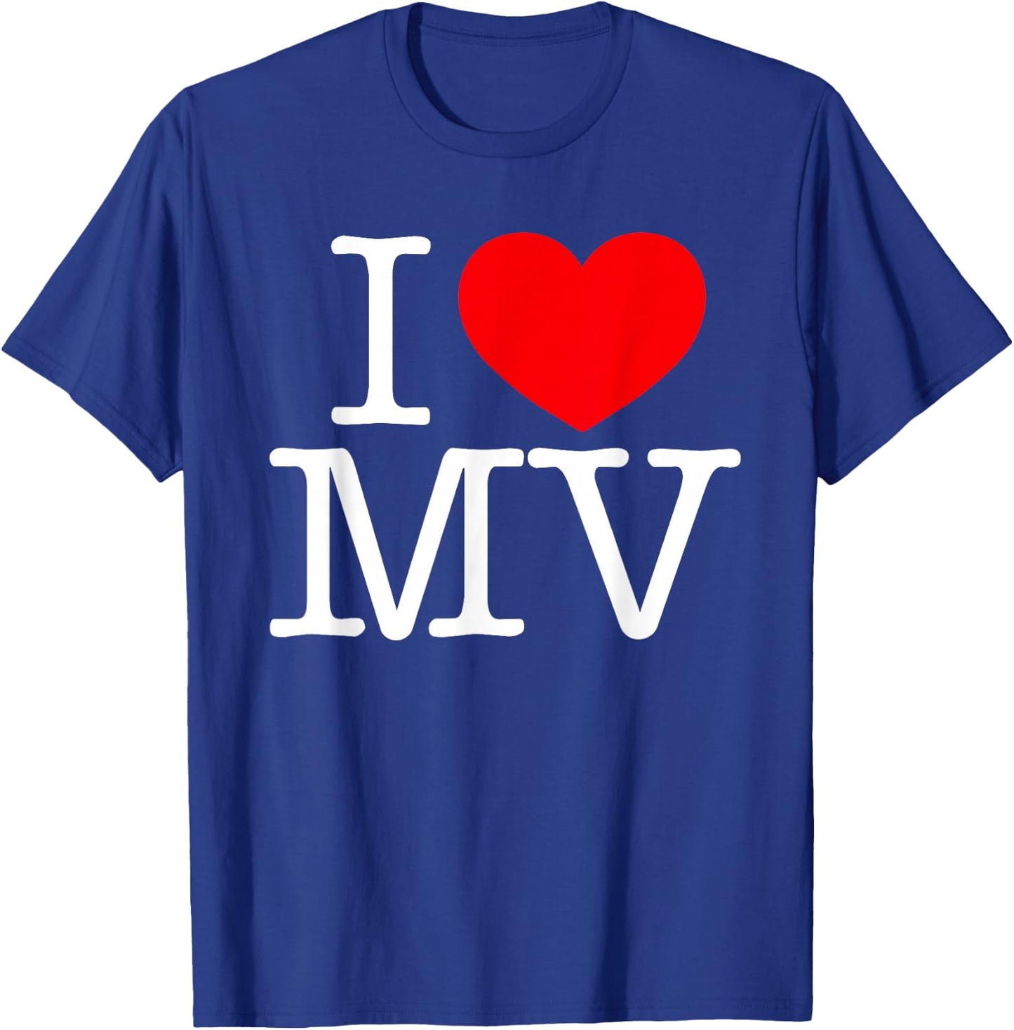 I Love (Heart) MV T-Shirt - T-Shirt | Royal