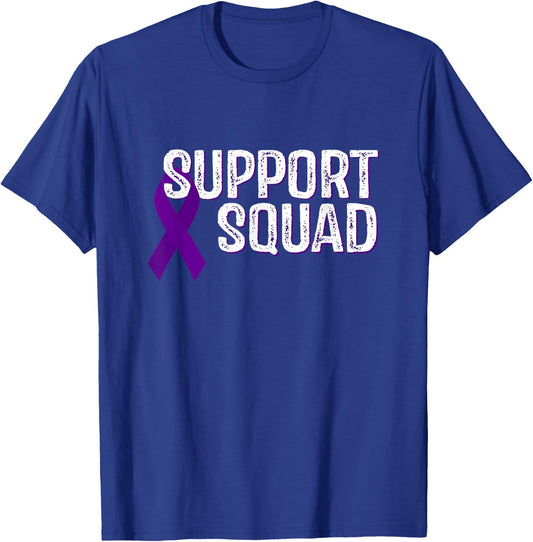 Hodgkin’s Lymphoma Awareness Support Squad T-Shirt - T-Shirt | Royal